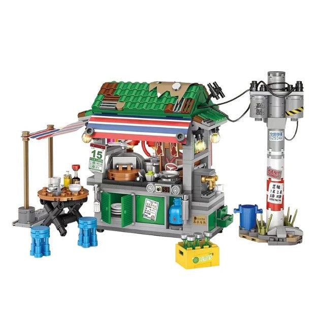 DIY en mini blocs Loz restaurant de rue de Hong Kong