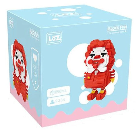 DIY en mini blocs Loz clown rouge