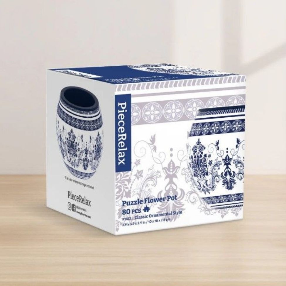 Casse-tête 3D 80 morceaux cache-pot ornemental classique