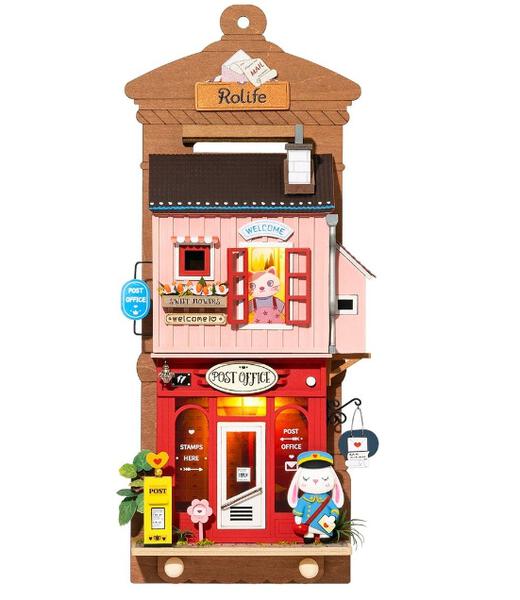 Maison miniature DIY Rolife bureau de poste déco murale (14 ans et +)