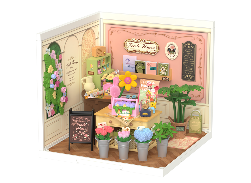 Maison miniature DIY Rolife Magasin de fleurs fraîches (14 ans et +)