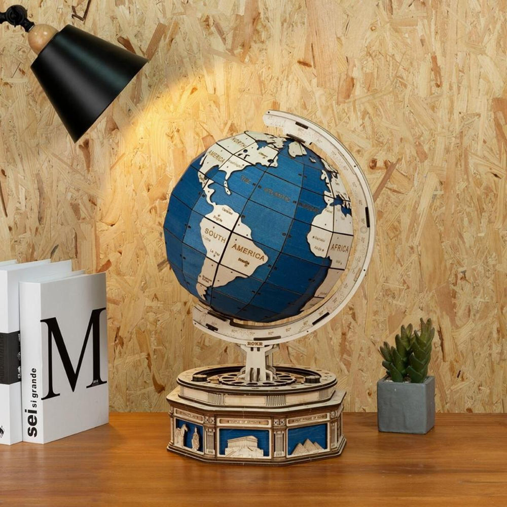 Maquette en bois DIY ROKR globe rotatif (14 ans et +)