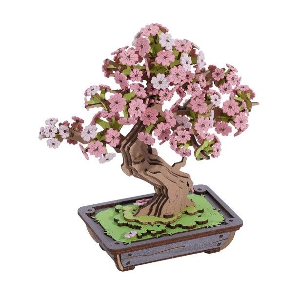 Maquette en bois DIY Rolife Bonsaï Sakura (14 ans et +)
