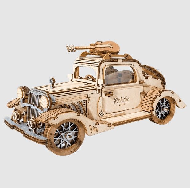 Maquette en bois DIY Rolife Voiture d'époque (8 ans et +)