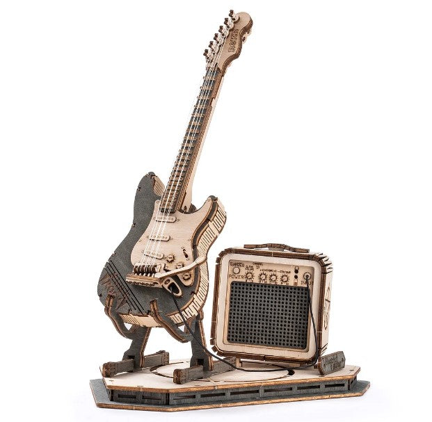 Maquette en bois DIY ROKR Guitare électrique (8 ans et +)