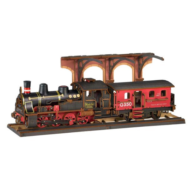 Maquette en bois DIY Rolife Train à vapeur (14 ans et +)