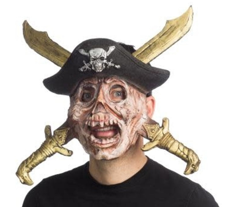 Masque de pirate avec épées entrecroisées