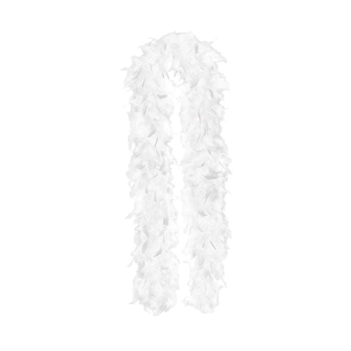 Boa de plumes blanches 6 pi