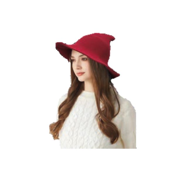 Chapeau 9 po de sorcière de Salem en tricot