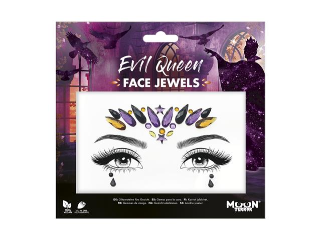 Bijoux de visage scintillants reine des sorcières