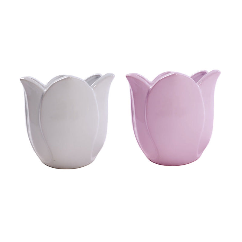 Cache-pot 5,5 po en forme de tulipe