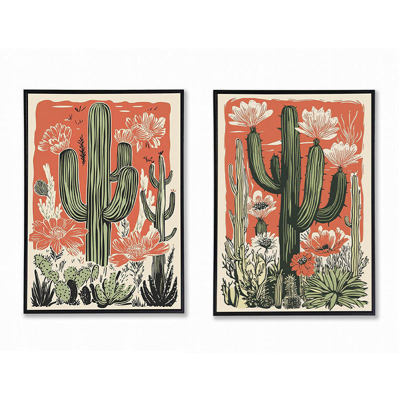 Tableau graphique 50 cm x 70 cm cactus