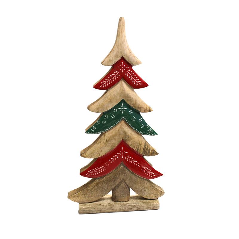 Sapin de bois 31 cm x 15,5 cm x 5,5 cm