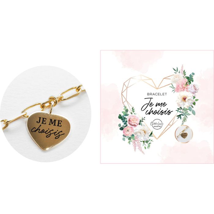 Bracelet or "Je me choisis"
