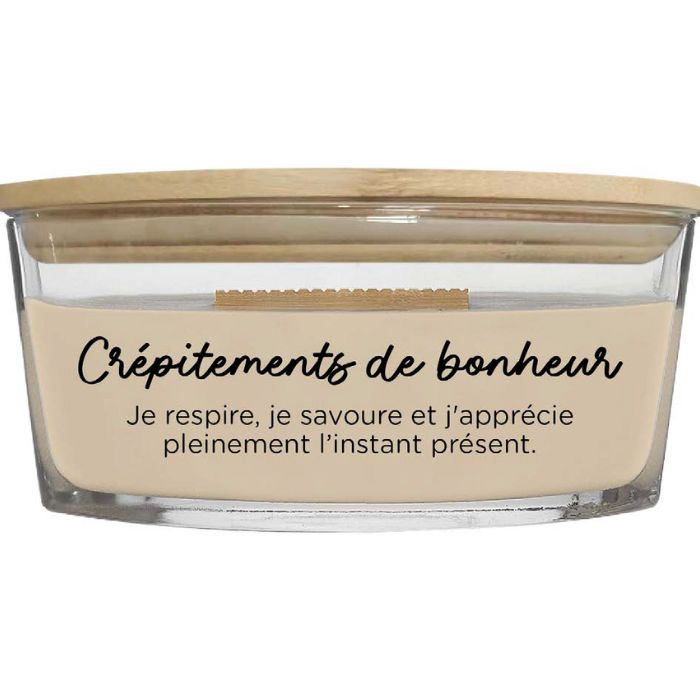 Chandelle crépitements de bonheur