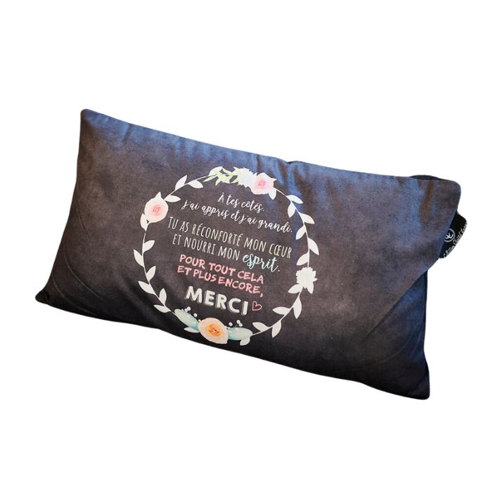 Coussin "À mon professeur" Chantal Lacroix
