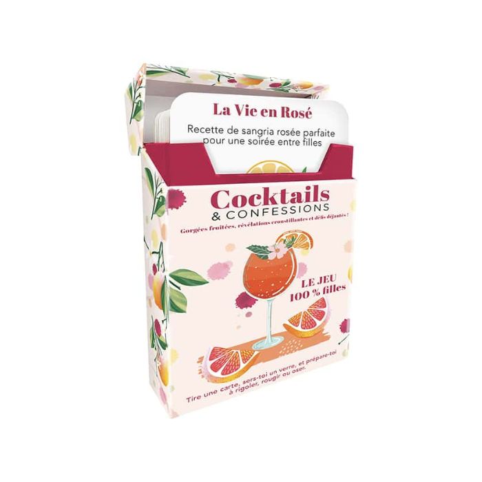 Jeu de cartes Cocktails et confessions Chantal Lacroix
