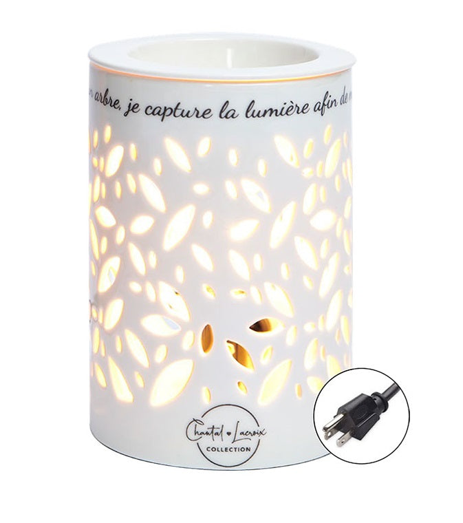Brûleur électrique pour cube de cire parfumée arbre de vie
