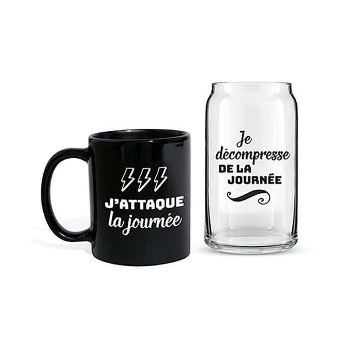 Ensemble de tasse et verre