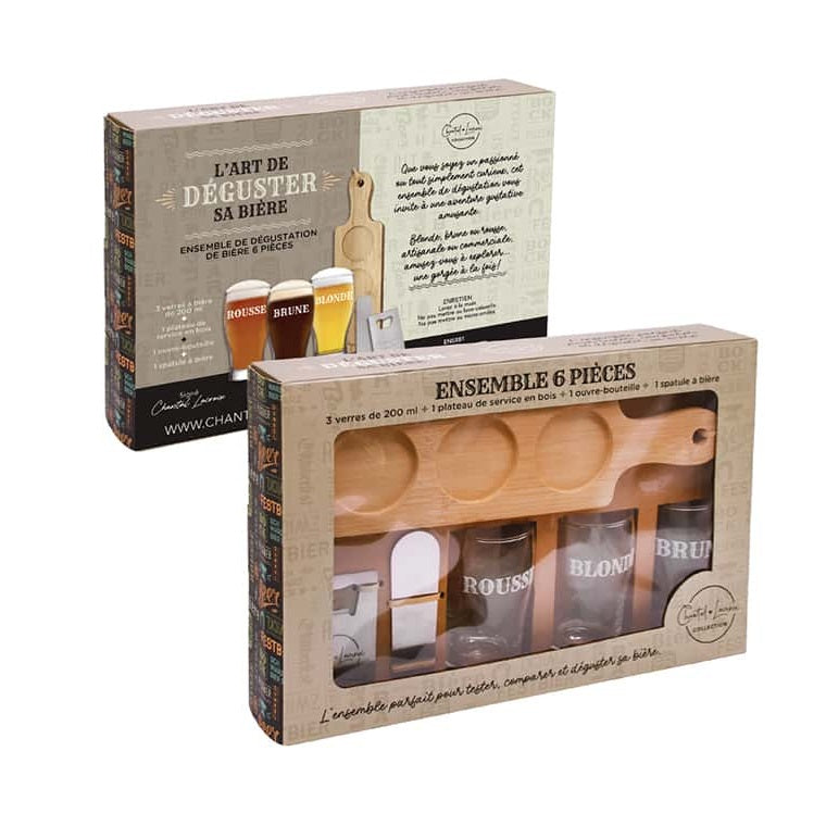 Ensemble de dégustation de bière Chantal Lacroix