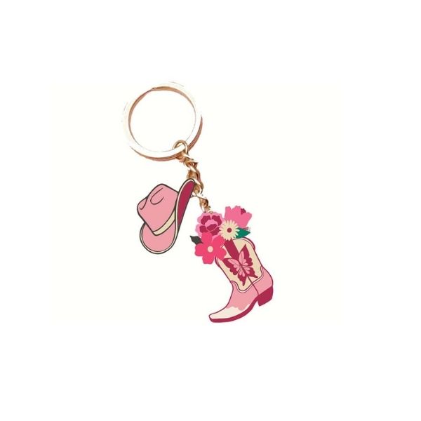Porte-clés Chantal Lacroix cœur de cowgirl