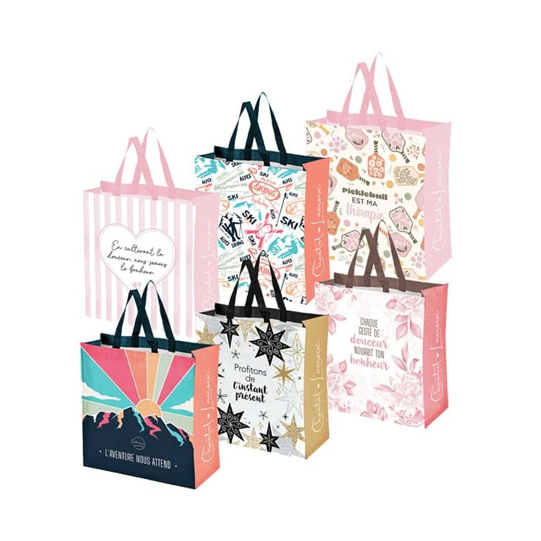 Sac de magasinage réutilisable inspirant