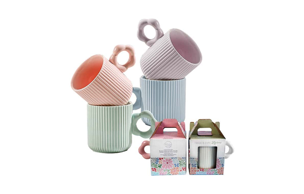 Tasse à café rétro florale Chantal Lacroix