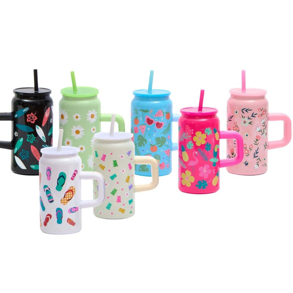 Verre 16 oz en acier inoxydable avec poignée