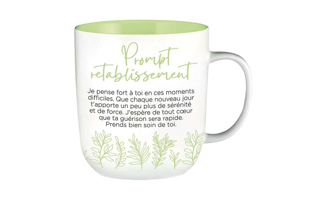 Tasse inspirante Prompt rétablissement
