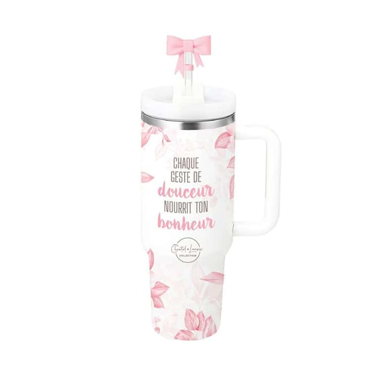 Tasse de voyage XL Chaque geste de douceur nourrit ton bonheur