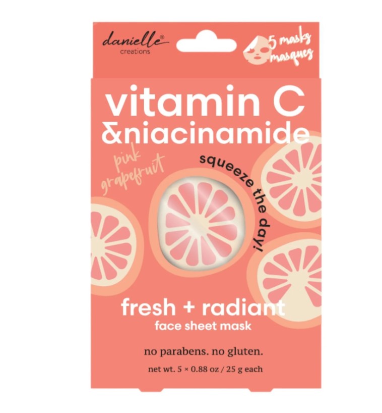 Masque de collagène avec vitamine C et niacinamide (Paquet de 5)