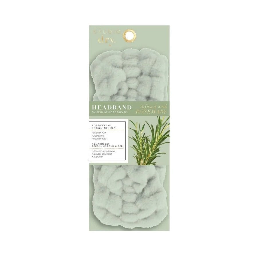 Bandeau à cheveux infusé au romarin vert sauge