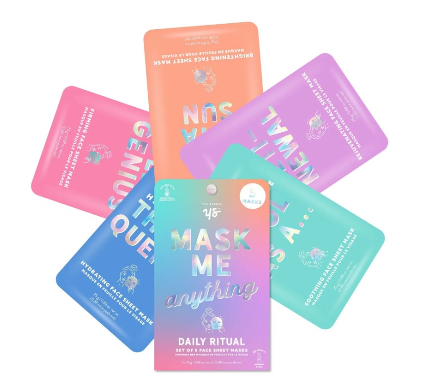 Ensemble de masques pour le visage (Paquet de 5)