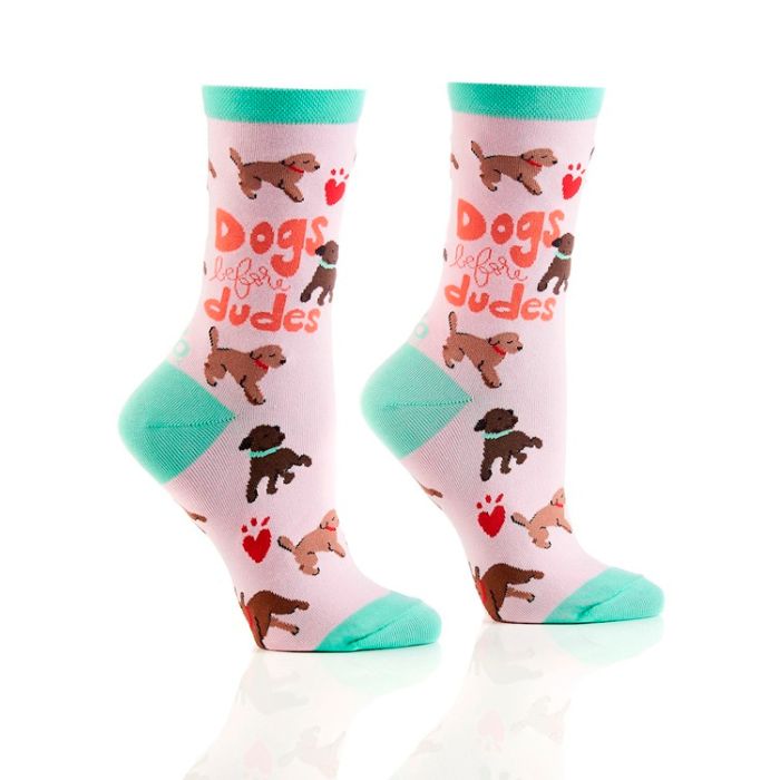 Bas pour femme à motifs Dogs before Dudes