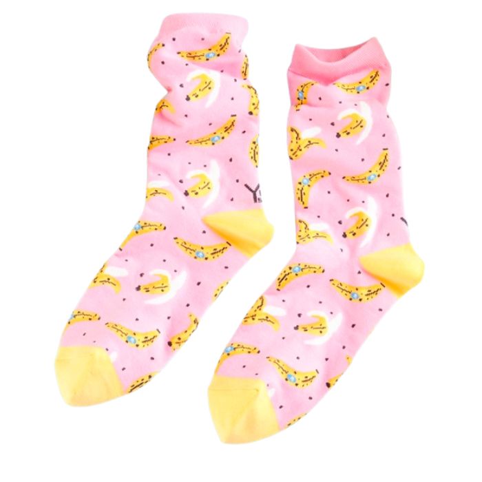 Bas pour femme à motifs bananes