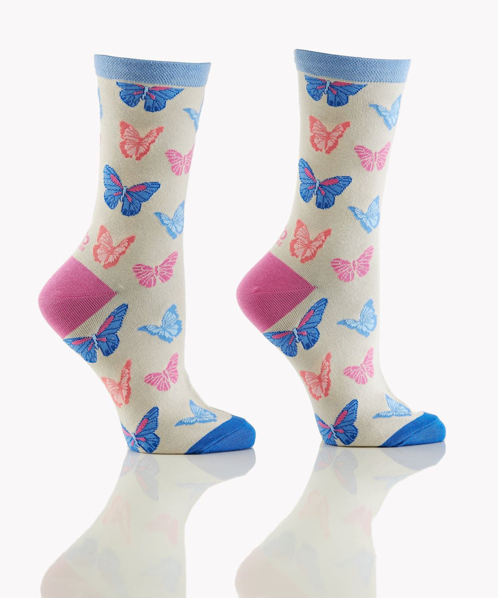 Bas pour femme Yo Sox papillons