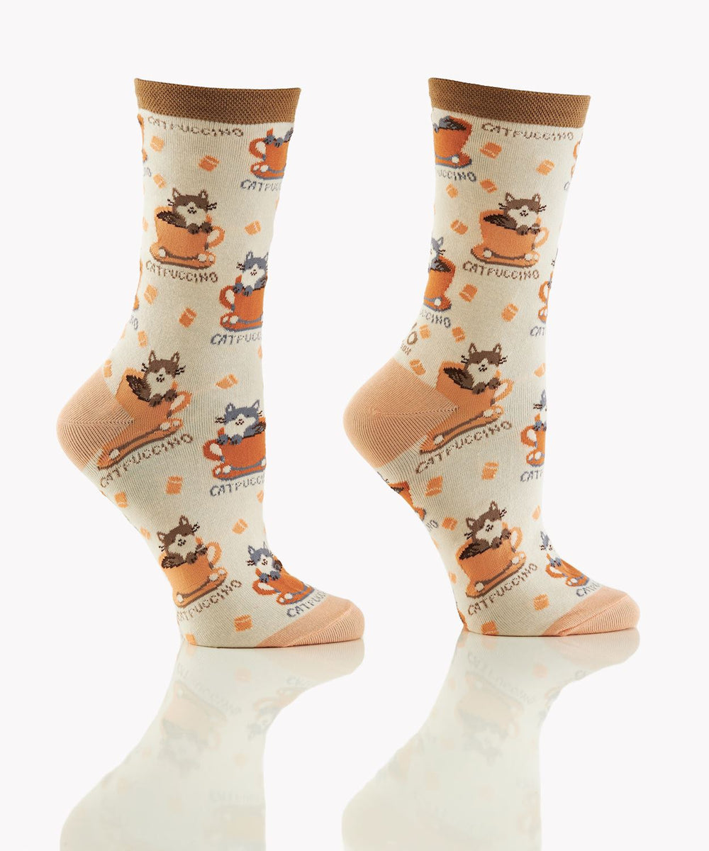 Bas pour femme Yo Sox chatpuccino