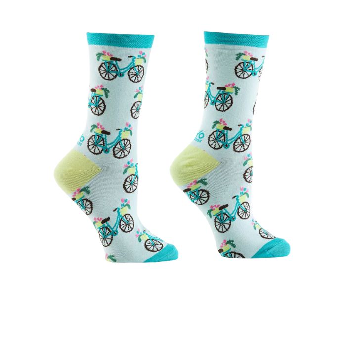 Bas pour femme Yo Sox vélo bleu