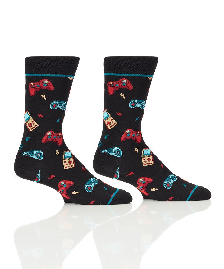 Bas pour homme à motifs jeux rétros