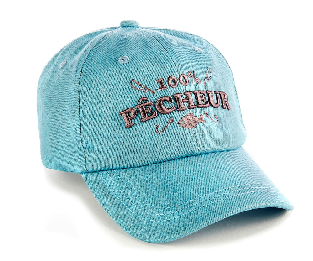 Casquette bleue 100% pêcheur