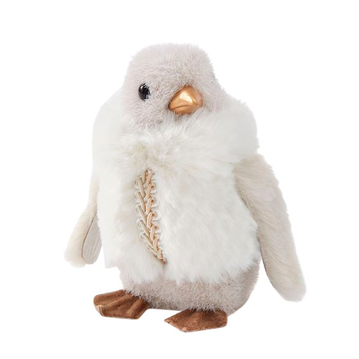Pingouin 4 po x 6 po beige et blanc