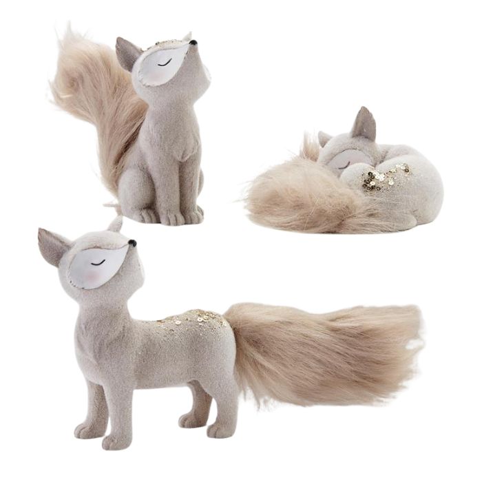 Renard 9 po x 5 po brun pâle