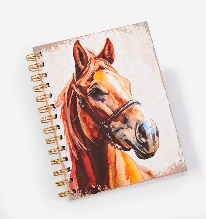Cahier de notes à spirale 192 pages (96 feuilles) cheval