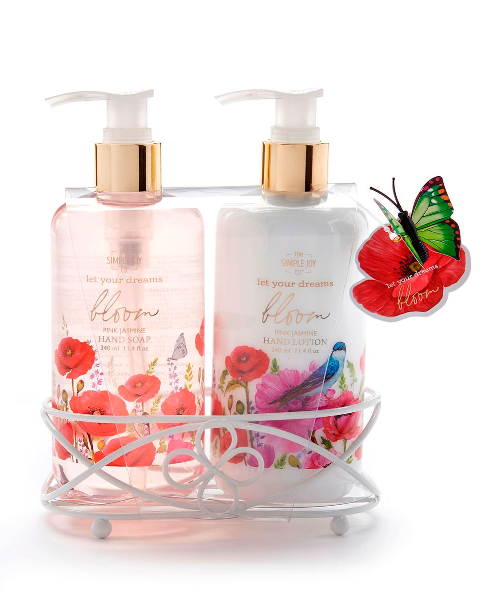 Ensemble de savon et lotion à main Pink Jasmine