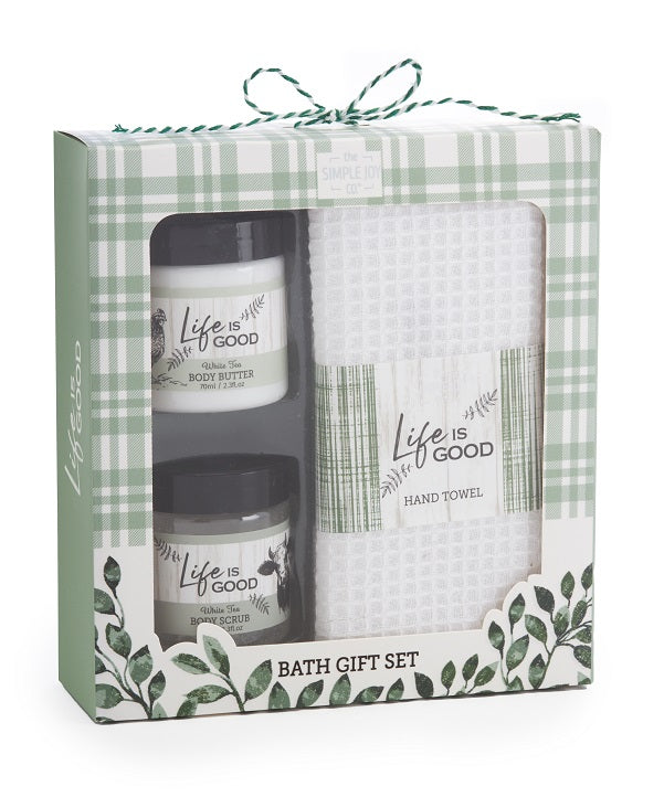 Ensemble de bain White Tea (3 morceaux) ferme