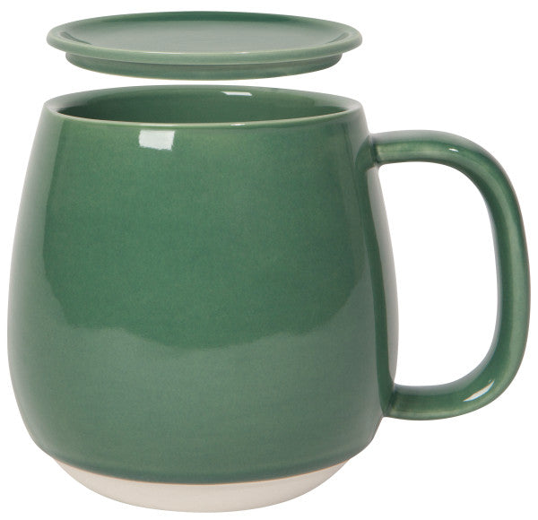 Tasse avec couvercle en céramique