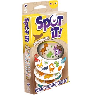 Jeu Spot It! Dinosaure (4 ans et plus, 2 à 8 joueurs)