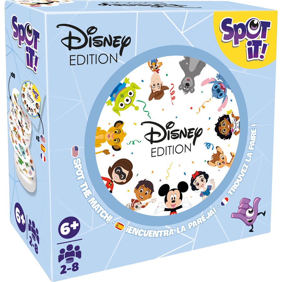 Jeu Spot It! Disney en boîte (6 ans et plus, 2 à 8 joueurs)
