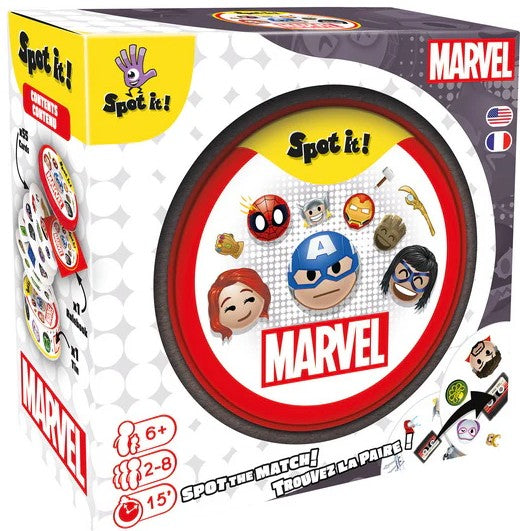 Jeu Spot It! Marvel en boîte (6 ans et plus, 2 à 8 joueurs)