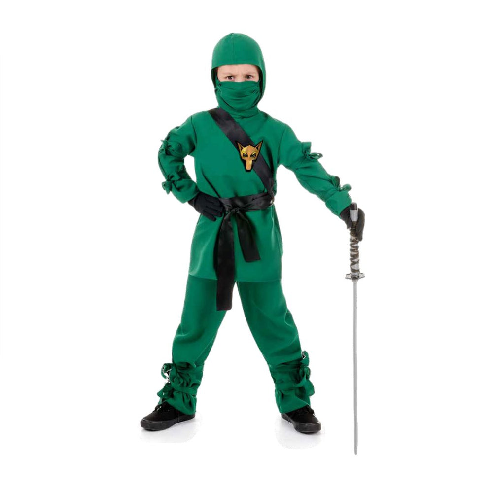 Costume enfant ninja vert